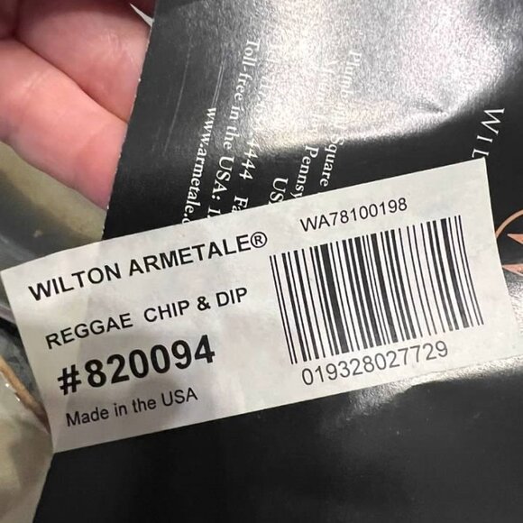 Wilton Armetale Reggae Chip and Dip platter - Picture 2 of 5